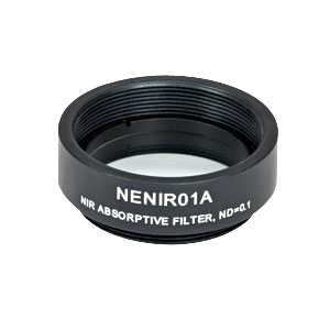 NENIR01A - Ø25 mm NIR Absorptive ND Filter, SM1-Threaded Mount, OD: 0.1