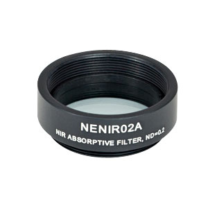 NENIR02A - Ø25 mm NIR Absorptive ND Filter, SM1-Threaded Mount, OD: 0.2