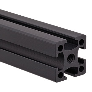 XE25-CUSTRAIL/M - Custom Length XE25 Rail, M6 Tapped, Black Anodized