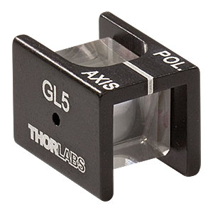 GL5 - Mounted Glan-Laser Polarizer, Ø5 mm CA, Uncoated 