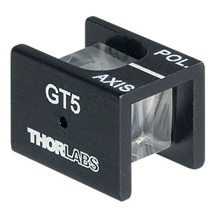GT5 - Glan-Taylor Polarizer, 5 mm Clear Aperture, Uncoated