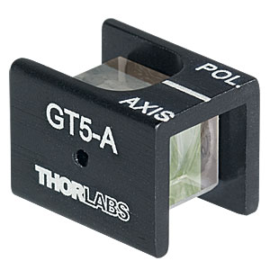 GT5-A - Glan-Taylor Polarizer, 5 mm Clear Aperture, Coating: 350* - 700 nm