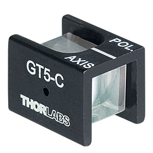 GT5-C - Glan-Taylor Polarizer, 5 mm Clear Aperture, Coating: 1050 - 1700 nm