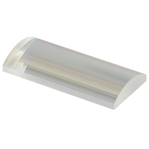 LJ1212L2-B - f = 29.99 mm, H = 20.00 mm, L = 40.0 mm, N-BK7 Plano-Convex Cylindrical Lens, Antireflection Coating: 650-1050 nm