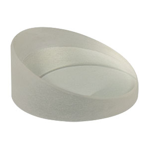 PS814-B - Ø1in Round Wedge Prism, 10° Beam Deviation, AR Coating: 650 - 1050 nm