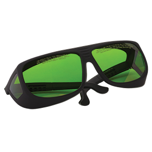 LG2 - レーザ保護メガネ、グリーンレンズ、可視光透過率：19%、ユニバーサルタイプ