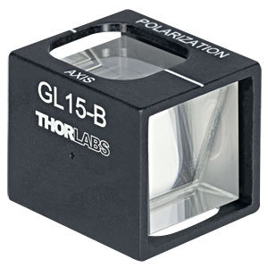 GL15-B - Mounted Glan-Laser Polarizer, Ø15 mm CA, AR Coating: 650 - 1050 nm
