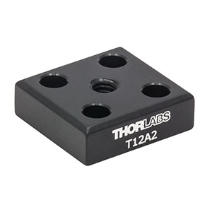T12A2 - T12シリーズステージ用アダプタープレート、#8-32タップ穴付き(インチ規格)