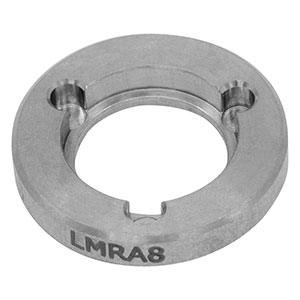 LMRA8 - Ø12.7 mm(Ø1/2インチ)アダプタ、Ø8 mm光学素子用