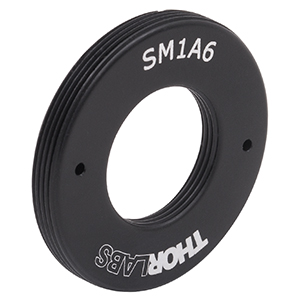 SM1A6 - ネジ変換アダプタ、SM1外ネジ＆SM05内ネジ、長さ3.8 mm