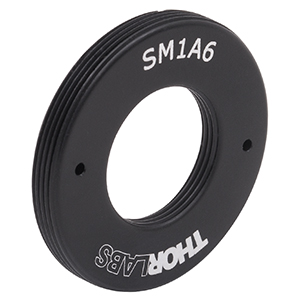 SM1A6 ネジ変換アダプタ、SM1外ネジ＆SM05内ネジ、長さ3.8 mm