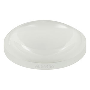 AL5040G - Ø25 mm S-LAH64 Aspheric Lens, f = 40 mm, NA = 0.52, DW = 532 nm, Uncoated