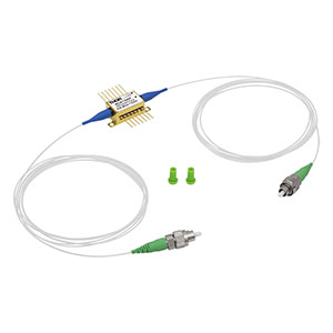 BOA1300P - Oバンド半導体光増幅器、偏光依存型(BOA)、CWL=1280 nm(典型値)、バタフライパッケージ、偏波保持ファイバ、FC/APC