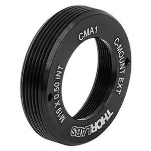 CMA1 - ネジ変換アダプタ、Cマウント外ネジ＆M19 x 0.5内ネジ