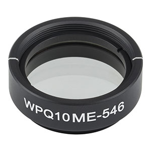 WPQ10ME-546 - Ø1in Mounted Polymer Zero-Order Quarter-Wave Plate, SM1-Threaded Mount, 546 nm
