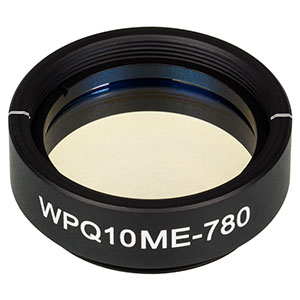 WPQ10ME-780 - Ø1in Mounted Polymer Zero-Order Quarter-Wave Plate, SM1-Threaded Mount, 780 nm
