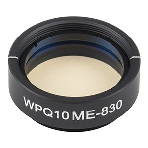 WPQ10ME-830 - Ø1in Mounted Polymer Zero-Order Quarter-Wave Plate, SM1-Threaded Mount, 830 nm