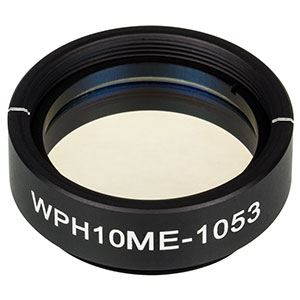 WPH10ME-1053 - Ø1in Mounted Polymer Zero-Order Half-Wave Plate, SM1-Threaded Mount, 1053 nm