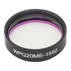 WPQ20ME-1550 - Ø2in Mounted Polymer Zero-Order Quarter-Wave Plate, SM2-Threaded Mount, 1550 nm