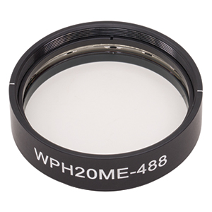 WPH20ME-488 - Ø2in Mounted Polymer Zero-Order Half-Wave Plate, SM2-Threaded Mount, 488 nm