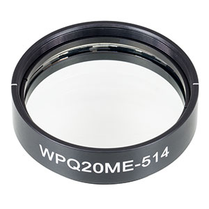 WPQ20ME-514 - Ø2in Mounted Polymer Zero-Order Quarter-Wave Plate, SM2-Threaded Mount, 514 nm