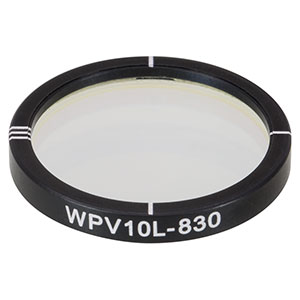 WPV10L-830 - Ø1in m = 1 Zero-Order Vortex Half-Wave Plate, 830 nm