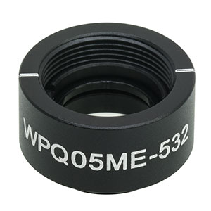 WPQ05ME-532 - Ø1/2in Mounted Polymer Zero-Order Quarter-Wave Plate, SM05-Threaded Mount, 532 nm