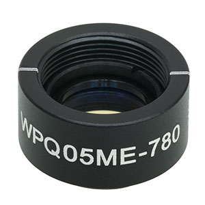 WPQ05ME-780 - Ø1/2in Mounted Polymer Zero-Order Quarter-Wave Plate, SM05-Threaded Mount, 780 nm