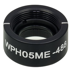 WPH05ME-488 - Ø1/2in Mounted Polymer Zero-Order Half-Wave Plate, SM05-Threaded Mount, 488 nm