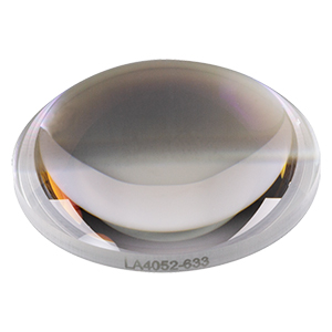 LA4052-633 - f = 35 mm, Ø1in UVFS Plano-Convex Lens, 633 nm V-Coat