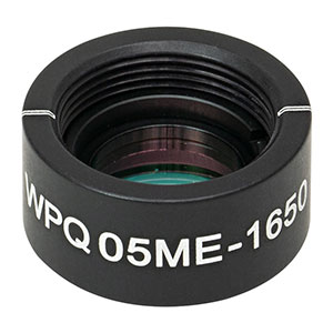 WPQ05ME-1650 - Ø1/2in Mounted Polymer Zero-Order Quarter-Wave Plate, SM05-Threaded Mount, 1650 nm