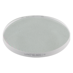 LA4716-405 - f = 750 mm, Ø1in UVFS Plano-Convex Lens, 405 nm V-Coat