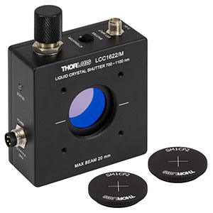 LCC1622/M - 液晶シャッタ/可変減衰器、Ø20 mm、700～1100 nm、M4タップ穴(ミリ規格)