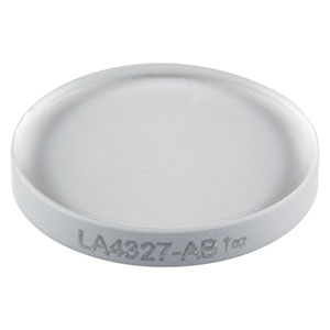 LA4327-AB - f = 75 mm, Ø1/2in UVFS Plano-Convex Lens, ARC: 400 - 1100 nm