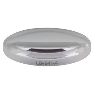 LB4941-A - f = 100 mm, Ø1in UV Fused Silica Bi-Convex Lens, AR Coating: 350 - 700 nm