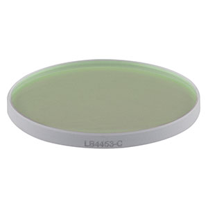 LB4453-C - f = 500 mm, Ø1in UV Fused Silica Bi-Convex Lens, AR Coating: 1050 - 1700 nm