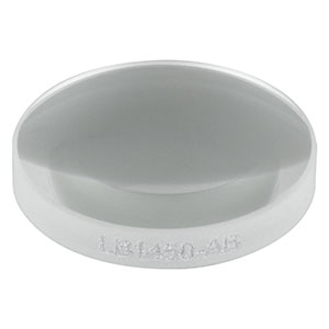 LB1450-AB - N-BK7 Bi-Convex Lens, Ø1/2in, f = 20 mm, AR Coated: 400 - 1100 nm