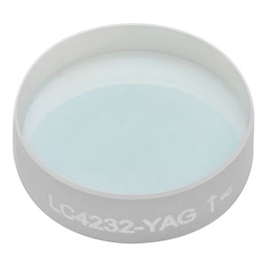 LC4232-YAG - f = -100 mm, Ø1/2in UV Fused Silica Plano-Concave Lens, 532 / 1064 nm V-Coating