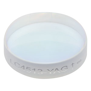 LC4513-YAG - f = -75 mm, Ø1in UV Fused Silica Plano-Concave Lens, 532 / 1064 nm V-Coating