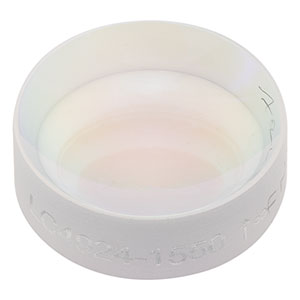 LC4924-1550 - Ø1/2in, f = -20 mm, UV Fused Silica Plano-Concave Lens, 1550 nm V-Coat