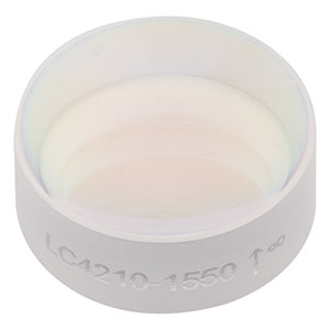 LC4210-1550 - Ø1/2in, f = -25 mm, UV Fused Silica Plano-Concave Lens, 1550 nm V-Coat