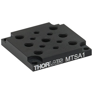 MTSA1 - ステージ MTS25&MTS50シリーズ用アダプタープレート、1/4”-20＆#8-32タップ穴(インチ規格)