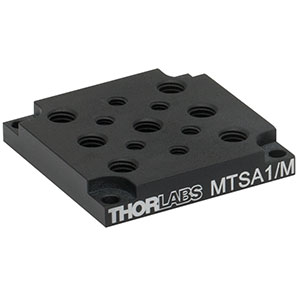 MTSA1/M - ステージ MTSシリーズ用アダプタープレート、M6&M4タップ穴(ミリ規格) 