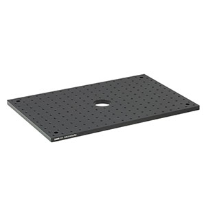 MB3045A/M - アルミニウム製ブレッドボード、300 mm x 450 mm x 12.7 mm、開口Ø50 mm、M6タップ穴(ミリ規格)　