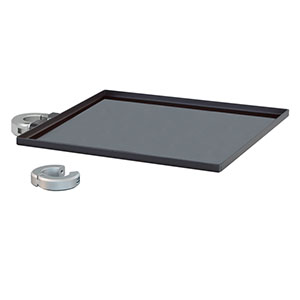 PSY320/S - 追加用部品用トレイ、Ø38 mm(Ø1.5インチ)ポスト取付け用