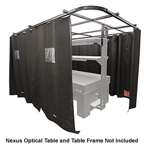 TFL1220W - レーザ保護カーテンキット、1.2 m x 2 m Nexus光学テーブル用、全周囲に通路あり