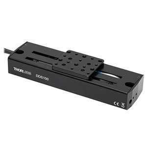 DDS100 - ブラシレスDCサーボモータ直線移動ステージ、ダイレクトドライブ型、移動量：100 mm(インチ規格)