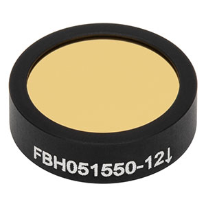 FBH051550-12 - Hard-Coated Bandpass Filter, Ø12.5 mm, CWL = 1550 nm, FWHM = 12 nm