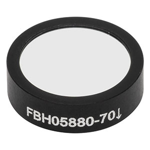 FBH05880-70 - Hard-Coated Bandpass Filter, Ø12.5 mm, CWL = 880 nm, FWHM = 70 nm