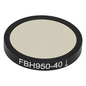 FBH950-40 - Hard-Coated Bandpass Filter, Ø25 mm, CWL = 950 nm, FWHM = 40 nm